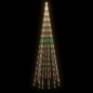 vidaXL Árbol de Navidad en asta de bandera 732 LED de colores 500 cm vidaXL Árbol de Navidad en asta de bandera 732 LED de colores 500 cm