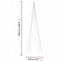 vidaXL Árbol de Navidad en asta de bandera 732 LED de colores 500 cm vidaXL Árbol de Navidad en asta de bandera 732 LED de colores 500 cm