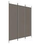 vidaXL Biombo divisor de 3 paneles de tela gris antracita 150x200 cm vidaXL Biombo divisor de 3 paneles de tela gris antracita 150x200 cm