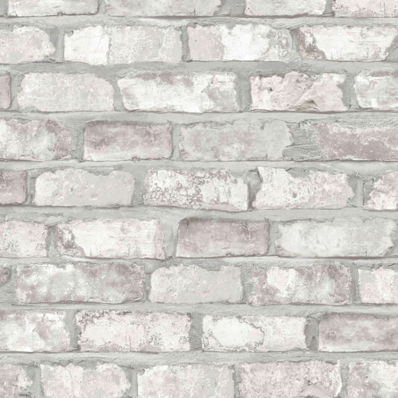 DUTCH WALLCOVERINGS Papel de pared ladrillos blanco EW3104 