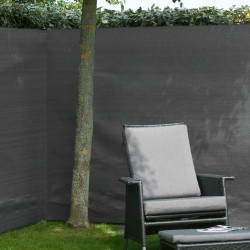 Nature Malla de ocultación de jardín PE gris antracita 1x3 m 