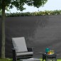 Nature Malla de ocultación de jardín PE gris antracita 1x3 m 
