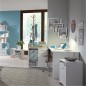 FMD Estantería de pared con 3 compartimentos blanco FMD Estantería de pared con 3 compartimentos blanco