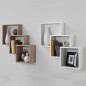 FMD Estantería de pared con 3 compartimentos blanco FMD Estantería de pared con 3 compartimentos blanco