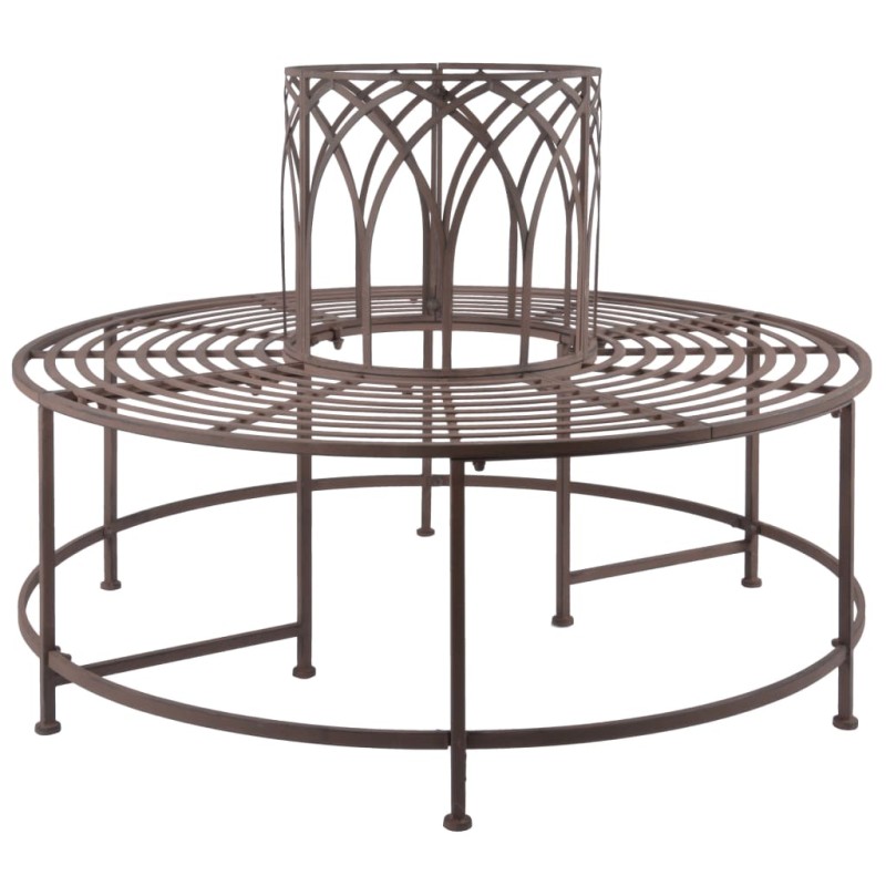 Esschert Design Banco para árbol de metal Esschert Design Banco para árbol de metal