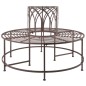 Esschert Design Banco para árbol de metal Esschert Design Banco para árbol de metal