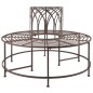Esschert Design Banco para árbol de metal Esschert Design Banco para árbol de metal