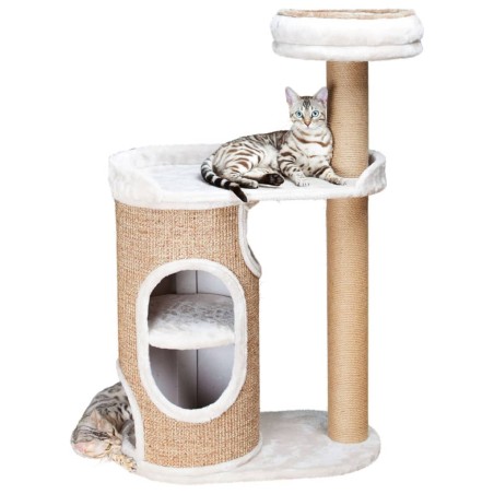 TRIXIE Poste rascador para gatos Flaco gris claro y marrón 