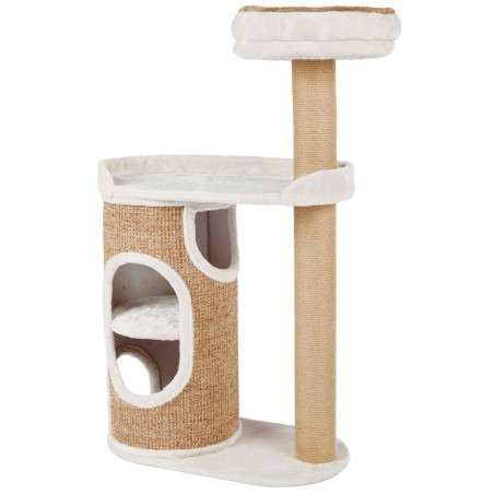 TRIXIE Poste rascador para gatos Flaco gris claro y marrón 
