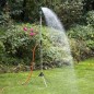 HI Ducha de jardín plateado y verde 215 cm HI Ducha de jardín plateado y verde 215 cm