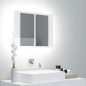 vidaXL Armario espejo de baño LED acrílico blanco brillo 60x12x45 cm vidaXL Armario espejo de baño LED acrílico blanco brillo 60x12x45 cm