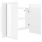 vidaXL Armario espejo de baño LED acrílico blanco brillo 60x12x45 cm vidaXL Armario espejo de baño LED acrílico blanco brillo 60x12x45 cm