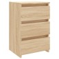 vidaXL Mesita de noche madera contrachapada roble Sonoma 40x35x62,5cm vidaXL Mesita de noche madera contrachapada roble Sonoma 40x35x62,5cm