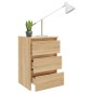 vidaXL Mesita de noche madera contrachapada roble Sonoma 40x35x62,5cm vidaXL Mesita de noche madera contrachapada roble Sonoma 40x35x62,5cm