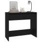 vidaXL Mesa consola de madera contrachapada negro 89x41x76,5 cm vidaXL Mesa consola de madera contrachapada negro 89x41x76,5 cm