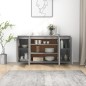 vidaXL Aparador de madera de ingeniería gris Sonoma 135x41x75 cm vidaXL Aparador de madera de ingeniería gris Sonoma 135x41x75 cm