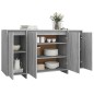 vidaXL Aparador de madera de ingeniería gris Sonoma 135x41x75 cm vidaXL Aparador de madera de ingeniería gris Sonoma 135x41x75 cm