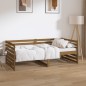 vidaXL Sofá cama de madera maciza de pino marrón miel 90x190 cm vidaXL Sofá cama de madera maciza de pino marrón miel 90x190 cm