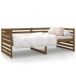 vidaXL Sofá cama de madera maciza de pino marrón miel 90x190 cm vidaXL Sofá cama de madera maciza de pino marrón miel 90x190 cm