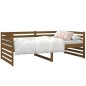 vidaXL Sofá cama de madera maciza de pino marrón miel 90x190 cm vidaXL Sofá cama de madera maciza de pino marrón miel 90x190 cm