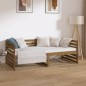 vidaXL Sofá cama de madera maciza de pino marrón miel 90x190 cm vidaXL Sofá cama de madera maciza de pino marrón miel 90x190 cm