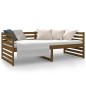 vidaXL Sofá cama de madera maciza de pino marrón miel 90x190 cm vidaXL Sofá cama de madera maciza de pino marrón miel 90x190 cm