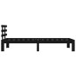 vidaXL Estructura de cama madera maciza negro 100x200 cm