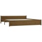 vidaXL Estructura cama madera maciza Super King marrón miel 180x200 cm
