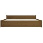 vidaXL Estructura cama madera maciza Super King marrón miel 180x200 cm