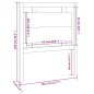 vidaXL Cabecero de cama madera maciza de pino 80,5x4x100 cm vidaXL Cabecero de cama madera maciza de pino 80,5x4x100 cm