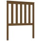 vidaXL Cabecero de cama madera maciza de pino marrón miel 81x6x101 cm