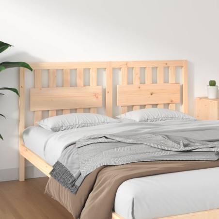 vidaXL Cabecero de cama madera maciza de pino 155,5x4x100 cm
