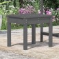 vidaXL Banco de jardín madera maciza de pino gris 50x44x45 cm vidaXL Banco de jardín madera maciza de pino gris 50x44x45 cm