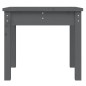 vidaXL Banco de jardín madera maciza de pino gris 50x44x45 cm vidaXL Banco de jardín madera maciza de pino gris 50x44x45 cm