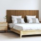 vidaXL Cabecero cama pared madera maciza pino marrón miel 159,5x3x60cm vidaXL Cabecero cama pared madera maciza pino marrón miel 159,5x3x60cm