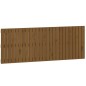 vidaXL Cabecero cama pared madera maciza pino marrón miel 159,5x3x60cm vidaXL Cabecero cama pared madera maciza pino marrón miel 159,5x3x60cm