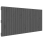 vidaXL Cabecero de cama de pared madera maciza pino gris 140x3x60 cm vidaXL Cabecero de cama de pared madera maciza pino gris 140x3x60 cm