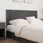 vidaXL Cabecero de cama de pared madera maciza pino gris 140x3x60 cm vidaXL Cabecero de cama de pared madera maciza pino gris 140x3x60 cm