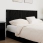 vidaXL Cabecero de cama de pared madera maciza pino negro 140x3x60 cm