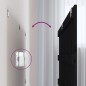 vidaXL Cabecero de cama de pared madera maciza pino negro 140x3x60 cm