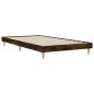 vidaXL Estructura de cama madera contrachapada roble humo 100x200 cm vidaXL Estructura de cama madera contrachapada roble humo 100x200 cm