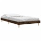 vidaXL Estructura de cama madera contrachapada roble humo 100x200 cm vidaXL Estructura de cama madera contrachapada roble humo 100x200 cm