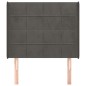 vidaXL Cabecero con orejas de terciopelo gris oscuro 103x16x118/128 cm vidaXL Cabecero con orejas de terciopelo gris oscuro 103x16x118/128 cm