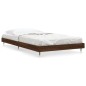 vidaXL Estructura de cama madera contrachapada marrón roble 90x190 cm vidaXL Estructura de cama madera contrachapada marrón roble 90x190 cm