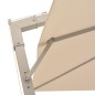 vidaXL Sombrilla colgante con palo de aluminio 300x300 cm arena vidaXL Sombrilla colgante con palo de aluminio 300x300 cm arena