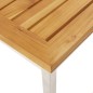 vidaXL Taburetes de bar 4 uds madera maciza de teca y acero inoxidable vidaXL Taburetes de bar 4 uds madera maciza de teca y acero inoxidable