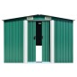 vidaXL Cobertizo de jardín acero galvanizado verde 257x779x181 cm vidaXL Cobertizo de jardín acero galvanizado verde 257x779x181 cm