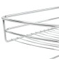 vidaXL Bandeja cocina alambre 2 niveles plata 180 grados 85x44x80 cm vidaXL Bandeja cocina alambre 2 niveles plata 180 grados 85x44x80 cm