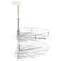 vidaXL Bandeja cocina alambre 2 niveles plata 180 grados 85x44x80 cm vidaXL Bandeja cocina alambre 2 niveles plata 180 grados 85x44x80 cm