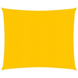 vidaXL Toldo de vela HDPE amarillo 160 g/m² 3,6x3,6 m